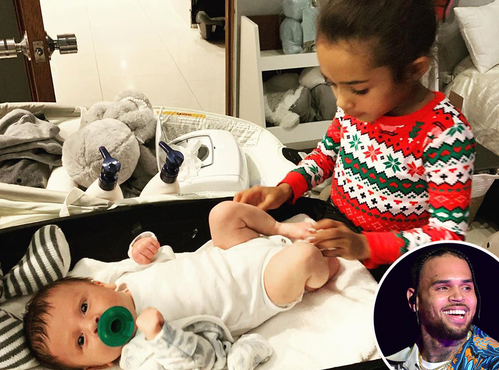 Chris Brown's Daughter Proves She's Already the Best Big Sister E! News